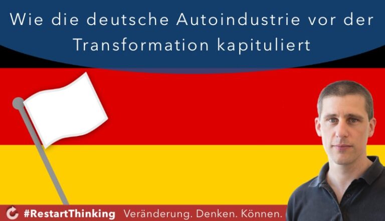 Wie die deutsche Autoindustrie vor der Transformation kapituliert