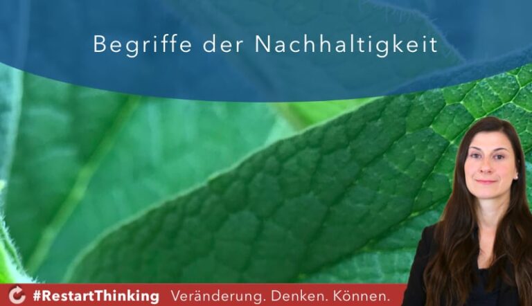Begriffe der Nachhaltigkeit