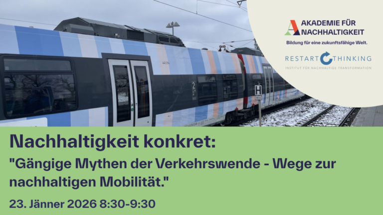 RestartThinking Webinar: Nachhaltigkeit konkret "Mythen der Mobilität"